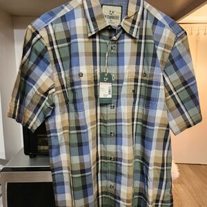Outdoor Life Men's Multicolor Plaid Button Down Shirt